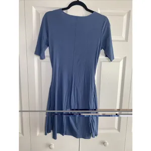Michael Stars Faux Wrap Tee Dress Womens Size XS Indigo Blue Cotton Jersey NEW thumbnail 5