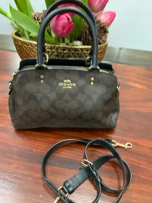 COACH Signature 2WAY Handbag Shoulder Bag thumbnail 1