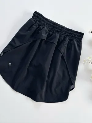 NEW Lululemon Hotty Hot High-Rise Skirt Black thumbnail 9