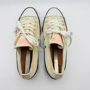 Converse Chuck Taylor Sneakers Womens 8 Yellow Palm Tree Tie Dye Low Top Shoes thumbnail 4