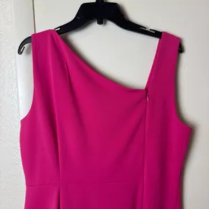 Calvin Klein Women's Asymmetrical-Neck Sheath Dress Size 14 thumbnail 5