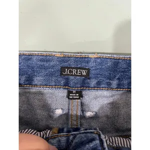 J.Crew Barrel Leg Jeans Size 31 High‎ Rise Cropped 100% Cotton Denim thumbnail 5