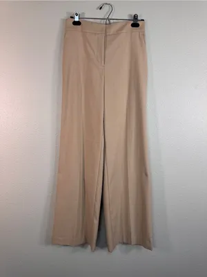 Ann Taylor Tan Wide Leg Trouser Dress Pants Womens 2 Preppy Classic Business thumbnail 13