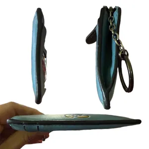 Coach X Disney Blue Leather ID Card Coin Wallet thumbnail 5