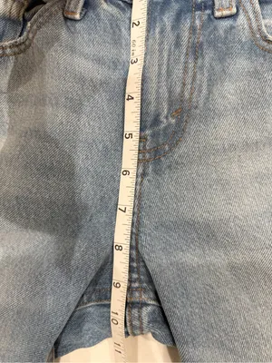 Wild fable denim jeans relaxed straight mid rise 2-tone contrast side panel thumbnail 7