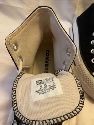 Converse Chuck Taylor All Star Lift High Top Black White Platform Sneakers Sz 6 thumbnail 7