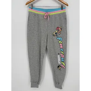 Powerpuff Girls Jogger Sweatpants Women Medium Cartoon Network Gray Y2K Medium thumbnail 2