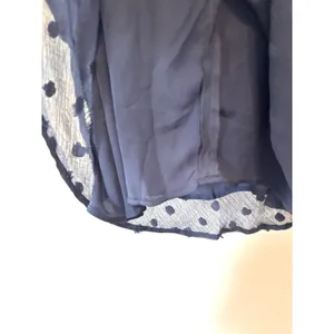 Anthropologie Eri + Ali Michaela Textured Swiss Dot Midi Navy Dress 2 thumbnail 11
