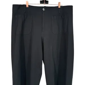 Anthropologie Maeve Colette Black Wide Leg Cropped Pants Size 20W Minimalist thumbnail 6