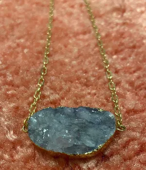 Love Ao Blue Crystal Long Necklace thumbnail 3