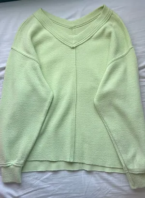 Lime Green Aerie Oversized Sweater thumbnail 2