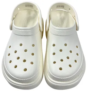 Crocs Stomp Platform Clog Women 9 Chalk Off-White Chunky Lug Sole‎ Y2K Gorpcore thumbnail 4