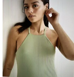 Madewell Flex Fitness Dress w/Built in Shorts Tennis Pickle Ball Green Size M thumbnail 4
