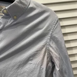 GAP Blue Button Down Shirt Crisp Cotton Top thumbnail 3