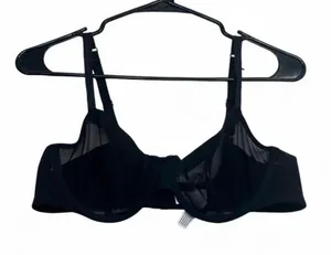 Auden black mesh bra with removable padding, size 36B #lingerie #mesh thumbnail 1