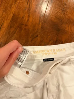 American Eagle Shorts Denim White thumbnail 3