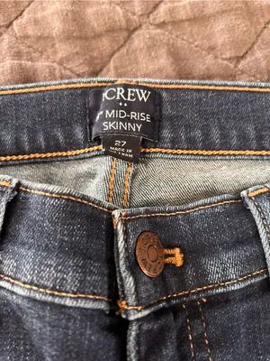 J. Crew Women's Mid rise Straight-Leg Jeans in Faded Blue thumbnail 2