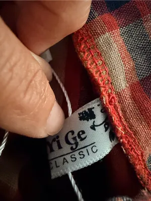 Plaid Tie-Waist Midi Dress in Red and Blue thumbnail 5