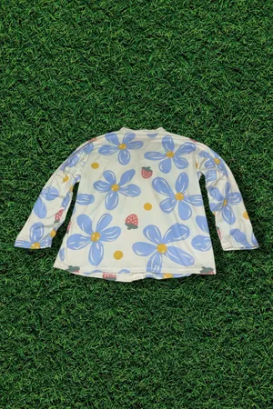 Womens Floral Pajamas Blue Size XL thumbnail 4
