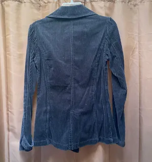 Rubbish Y2k corduroy black double breasted pea coat XS thumbnail 3