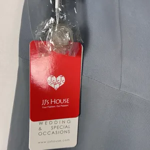 JJs House Homecoming Dress Womens 12 Dusty Blue‎ Formal Off Shoulder Gown NEW thumbnail 11