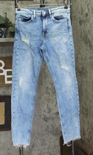 Guess 81 Womens The It Girl Distressed Skinny High Rise Jeans Light Blue 25 thumbnail 1