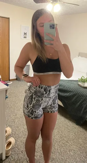 Snake Print athletic shorts thumbnail 1