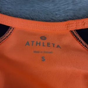 Athleta Running Wild Mix Crew, Cosmic Orange‎ Dress Blue, Size Small thumbnail 3