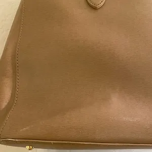 Lauren Ralph Lauren Leather Newbury Tan Tote Bag. thumbnail 15