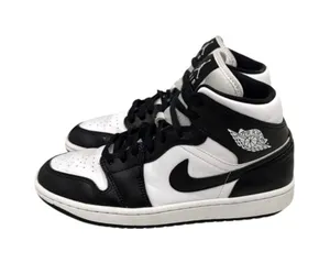 Nike Air Jordan 1 Mid 'Panda' Black White Sneakers Size Women's 8.5 thumbnail 1