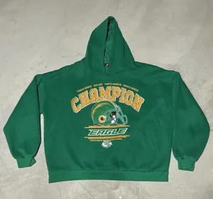 Edikted Hoodie Womens SZ M/L Green Football Fleece Hoodie Eagles Champion thumbnail 1