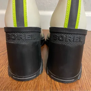 Sorel Brex Heel Cream Leather Chelsea Ankle Boots with Black Elastic Panels Sz 7 thumbnail 6