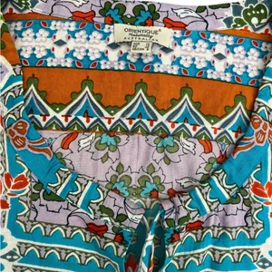 Orientique Naturally Australian Blouse Blue Size 8 thumbnail 9