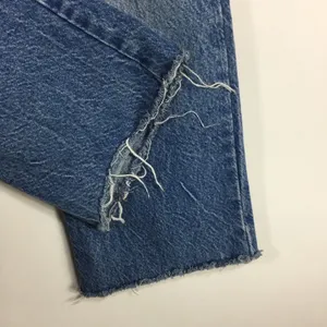 Zara Straight Leg Jeans 100% Cotton Raw Frayed Hem Size 2 thumbnail 9
