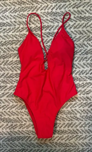 Red One Piece Swimsuit thumbnail 1