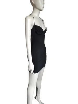 Lucy in the Sky Black and Silver Rhinestone Mini Dress thumbnail 3