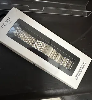 Gold and Silver Two-Tone Metal Watch Band for Apple Watches NWT thumbnail 1