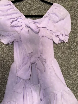 Purple flowy dress thumbnail 5