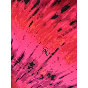 Baby Phat Womens Pink Black tie dye Sexy Flowy Maxi Halter Stretch 2X Dress #196 thumbnail 9