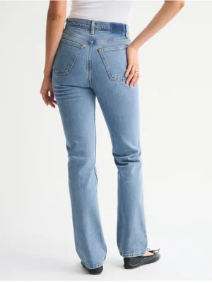 Abercrombie & Fitch the 90s slim straight ultra high rise jeans light wash 27/4 thumbnail 4