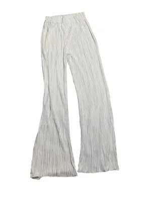 🤍 Bridal Pajama Set Size Small Pleated Button Down Pants Wedding PJs 🤍 White thumbnail 6