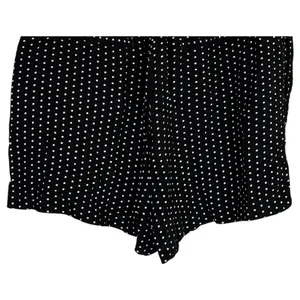 NWT Free People Magdalene High Waist Polka Dot Rayon Shorts Pocket 2 Black White thumbnail 8
