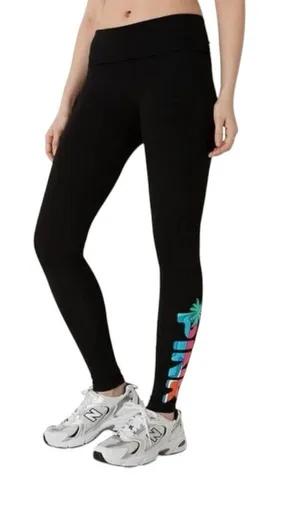 VS PINK Cotton Fold Over Tropical Palm Leggings! thumbnail 1