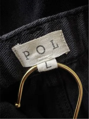 POL Distressed Boho Jogger Pant in Black Size L thumbnail 7