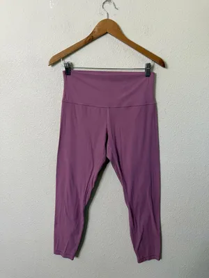 Lululemon Align Ribbed High-Rise Pant 25"‎ Velvet Dust Womens Size 10 thumbnail 2