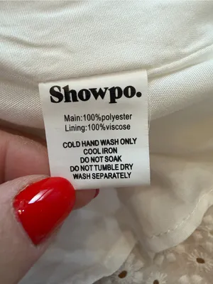 Showpo. NWT Gladys Embroidered Mini Dress with Puff Sleeves thumbnail 6