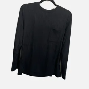 Flybony Ribbed Knit Long Sleeve Crew Neck ‎ Sweater Black Size L thumbnail 3