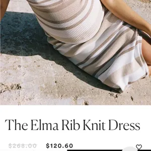 The Elma Rib Knit Dress HATCH maternity dress thumbnail 2