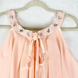 JJ's House Halter Neck Chiffon Bridesmaid Dress Size 18W Pearl Pink NWT thumbnail 8