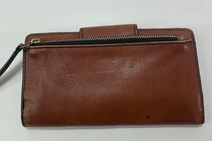 Fossil Leather Wallet Multi Color Brown Black Snap Card Holder Coin Zip Purse thumbnail 4
